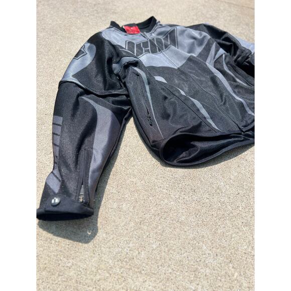 Icon Jacket Women Sz Medium Hooligan Street Jersey Motorcycle Breathable Zip Up - Picture 2 of 11